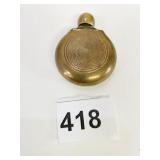 VINTAGE MINIATURE PERFUME BOTTLE WRAPPED IN BRASS