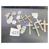 ASSORTED CROSS PENDANTS CRUCIFIX RELIGIOUS