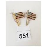 RHINESTONE PINS RED WHITE BLUE FLAG