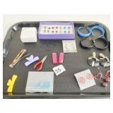 SET OF MULTICOLOR STUD EARRINGS HOOP EARRINGS