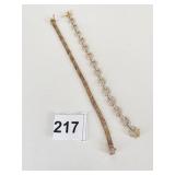 TWO 925 SILVER BRACELETS