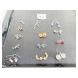 ASSORTED SMALL EARRINGS PIERCED