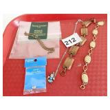 COPPER BRACELET GOLD TONE BRACELET 1/20 12K GF