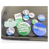 POLITICAL PIN BUTTONS WALLACE FOR PRESIDENT