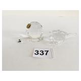 BOHEMIAN CRYSTAL GLASS SNAIL LOOKS LIKE A