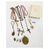 BIBLE WITH IVORY COLOR LUCITE COVERS RELIGIOUS