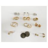 ASSORTED GOLD TONE SILVER TONE EARRINGS