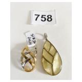 LIA SOPHIA PENDANTS LEAF OVERLAP