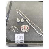 BRACELETS ONE 925 SILVER THAILAND SILVER TONE