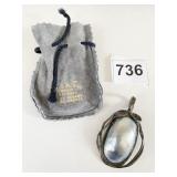 SILVER 925 PENDANT SILVER GRAY OVAL CENTER 2" X