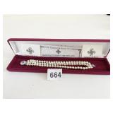 CAMROSE & KROSS DOUBLE STRAND PEARL NECKLACE