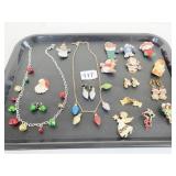 ASSORTED CHRISTMAS THEME NOVELTY JEWELRY EARRINGS