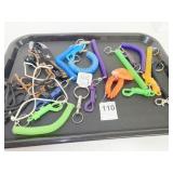 CARD CORDS PULL APART KEY RING NEW SILICONE