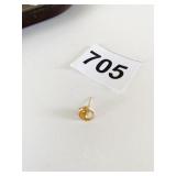 14K GOLD EARRING BASE AND POST NO STONE .21G