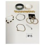 RHINESTONE CARDED HOOP EARRINGS GROUP OF