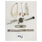 TRIPLE STRAND PEARLS FOUR STRAND PEARL BRACELET