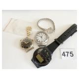 WATCH FACES LADIES ELGIN SILVER TONE WRISTWATCH