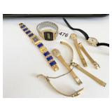 WRISTWATCHES GOLD TONE LADIES LCD QUARTZ ETC.