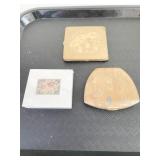 POWDER COMPACTS OTIS MOTHER OF PEARL ELGIN
