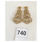 ART BRAND GOLD TONE DANGLE DROP EARRINGS TINY
