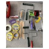 NEW PAINTERS TRAY, SCRAPING KNIFE, FROG TAPE,