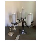 BATTERY OP CANDLES AND CANDELABRA