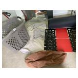 LAUNDRY BASKET, BASKET LINER, T SHIRT HOLDER AND