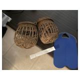 WOVEN BASKETS AND LUNCH BAG