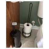 TOILET PAPER AND TOILET BOWL BRUSH