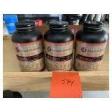 HORNADY H1000 POWDER FULL JARS 3 TOTAL