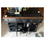 KITCHEN CENTER ISLAND W/ DRAWERS, SHELVES, 2 DOOR