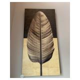 LEAF PRINT ON CANVAS 20 INCH X 40"
