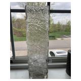 15-INCH-HIGH GLASS VASE WITH FAUX CUBES