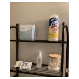 BATHMAT, CLOROX TOILET CLEANER, Q-TIPS ETC.