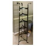 IRON POT STAND 60" H X 18" D