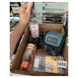 BOSCH TRIPOD MOUNT AND CASE WITH PORTER CABLE BIT