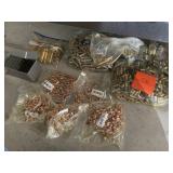 ASSORTED CLEANED BRASS UN PRIMED AND COPPER