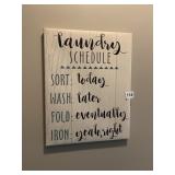 LAUNDRY SCHEDULE