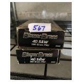 100 ROUNDS OF 40 SW AMMO