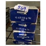 45ACP 230 GR 200 ROUNDS OF AMMO