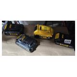 GROUP OF 4 DEWALT BATTERIES