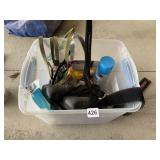 GLASS CLEANER, CLEETS FOR SHOES, ETC.