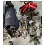 LIFE VEST AND UNDER ARMOR GLOVES