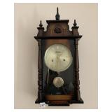 LINDEN WIND UP WALL CLOCK WITH KEY 25"H X 11"W X