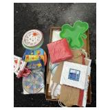 PARTY SUPPLIES, PLATES, ETC.