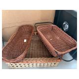 3 TINS AND SERVING BASKETS