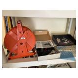 EXTENSION CORD HOLDER, BATTERY OP DRILL