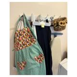 VINTAGE APRON, IRONING BOARD, FLOWER DECORATED
