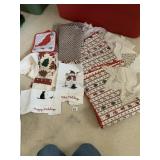 CHRISTMAS BABY BLANKET, TOWELS, ETC.
