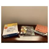 KITCHEN SCALE, CORN HOLDERS, TEA TOWELS